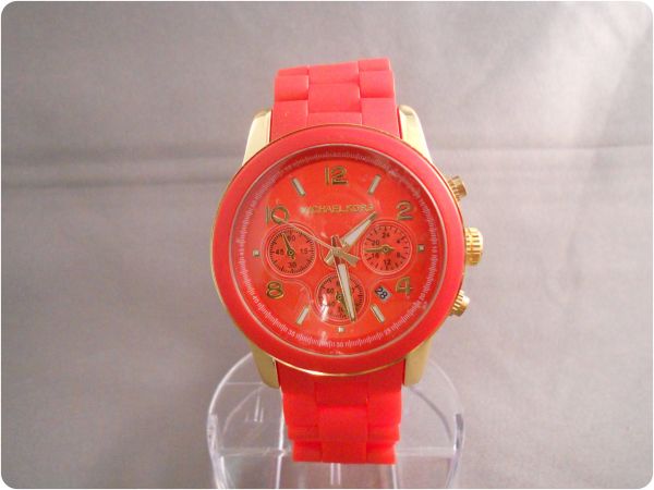 Relógio réplica MK vermelho